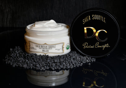 DC Shea Butter Soufflé Belize scent organic whipped body and hair moisturizer by DC Divine Concepts