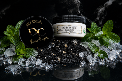 DC Shea Butter Soufflé Enriched with Peppermint organic whipped skin and hair moisturizer by DC Divine Concepts